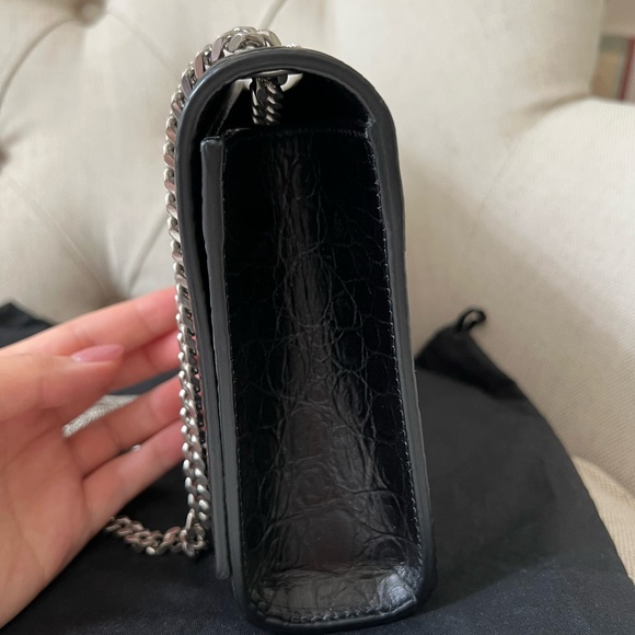 Saint Laurent YSL Kate Medium Croc Embossed Tassel bag crossbody/shoulder - Picture 6 of 13